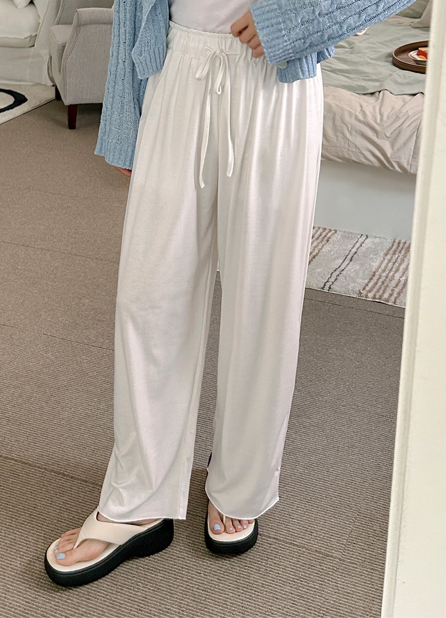 ランブードワイドウエストバンドパンツ