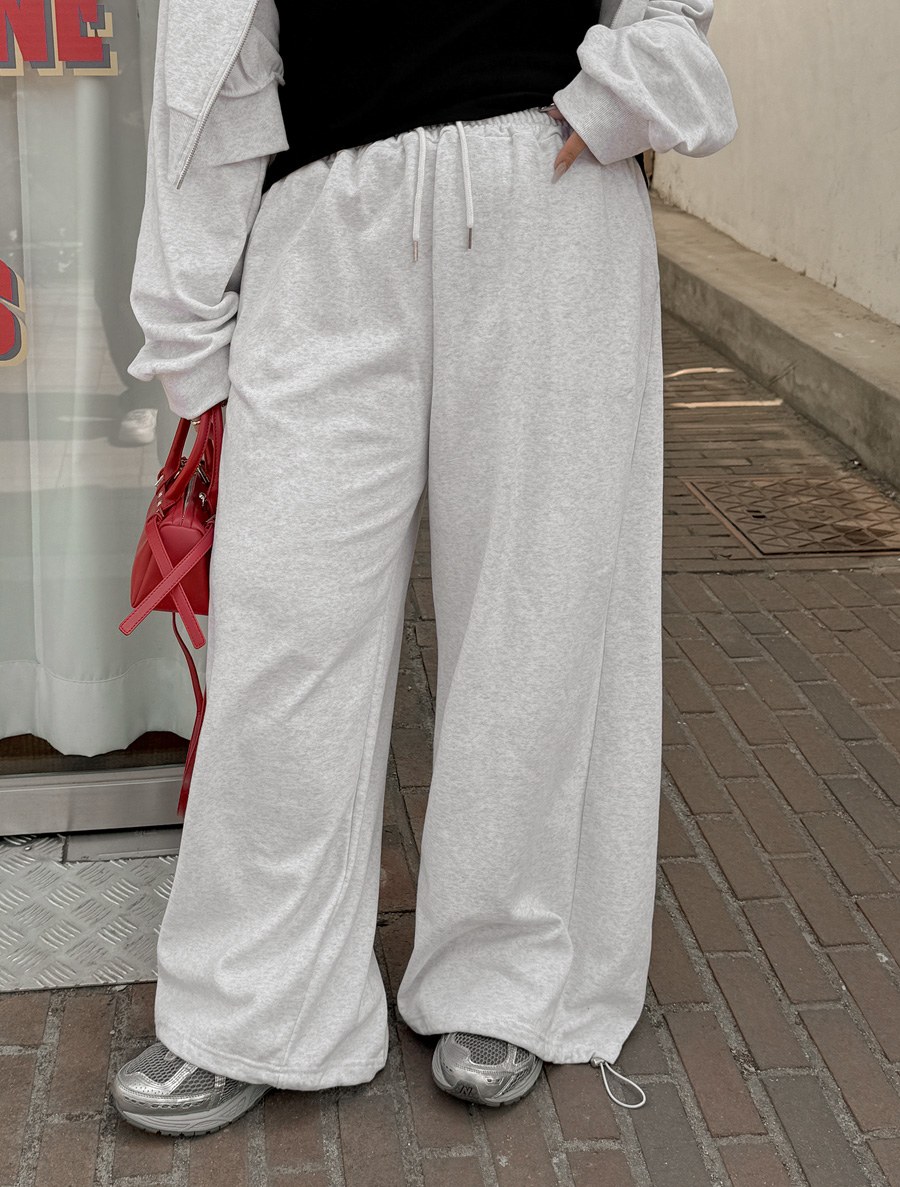 モビドン切開ストリングロングウエストバンドパンツ