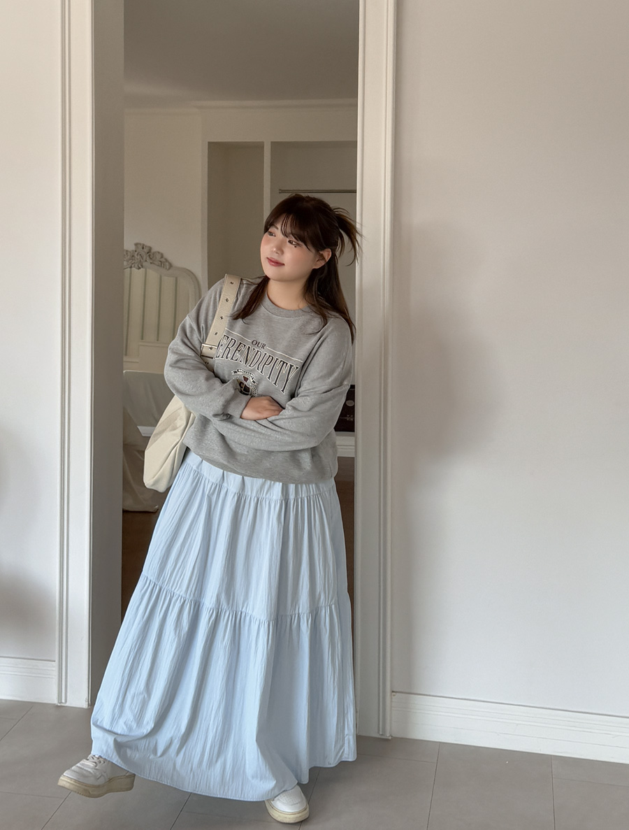 デンズミナイロンカンカンロングスカート