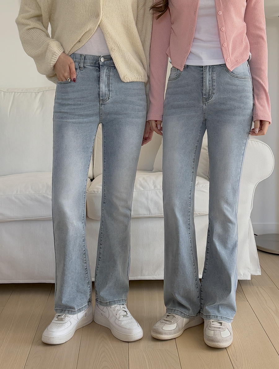 ウェニーベン長さ別ブーツカットデニムパンツ