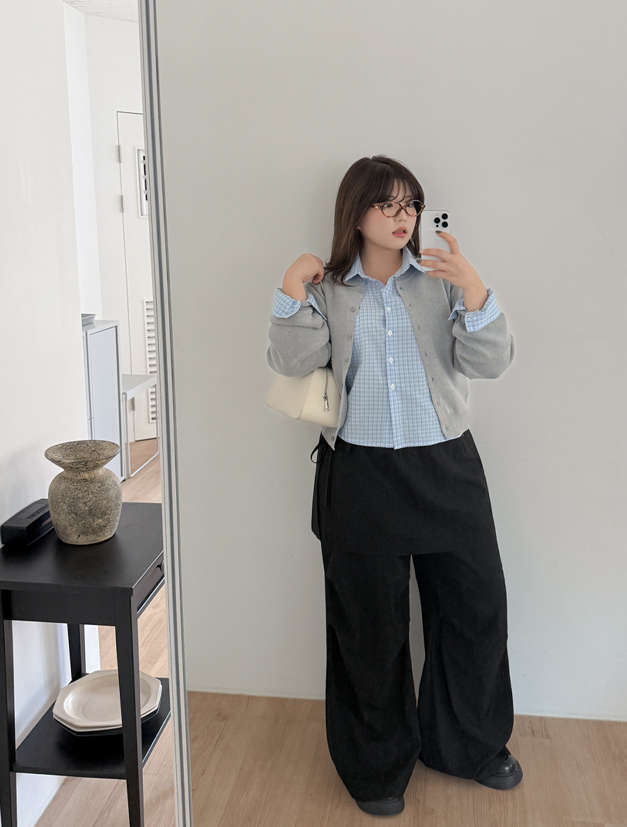ツレブンナイロンラップスカートパンツSET