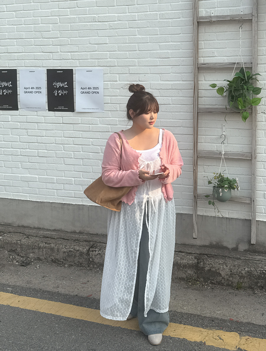 アンヒズポップコーンレイヤードロングワンピース