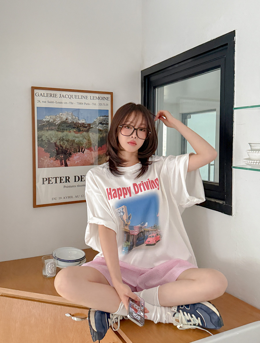 セミュンプリンティング トイム ロングティーシャツ