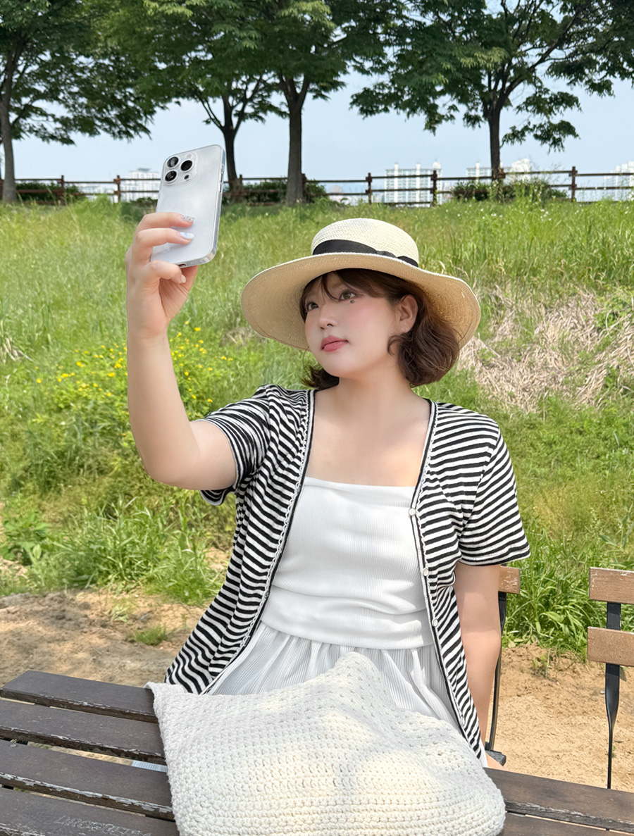ムラジェンスタイルパンチングカーディガン