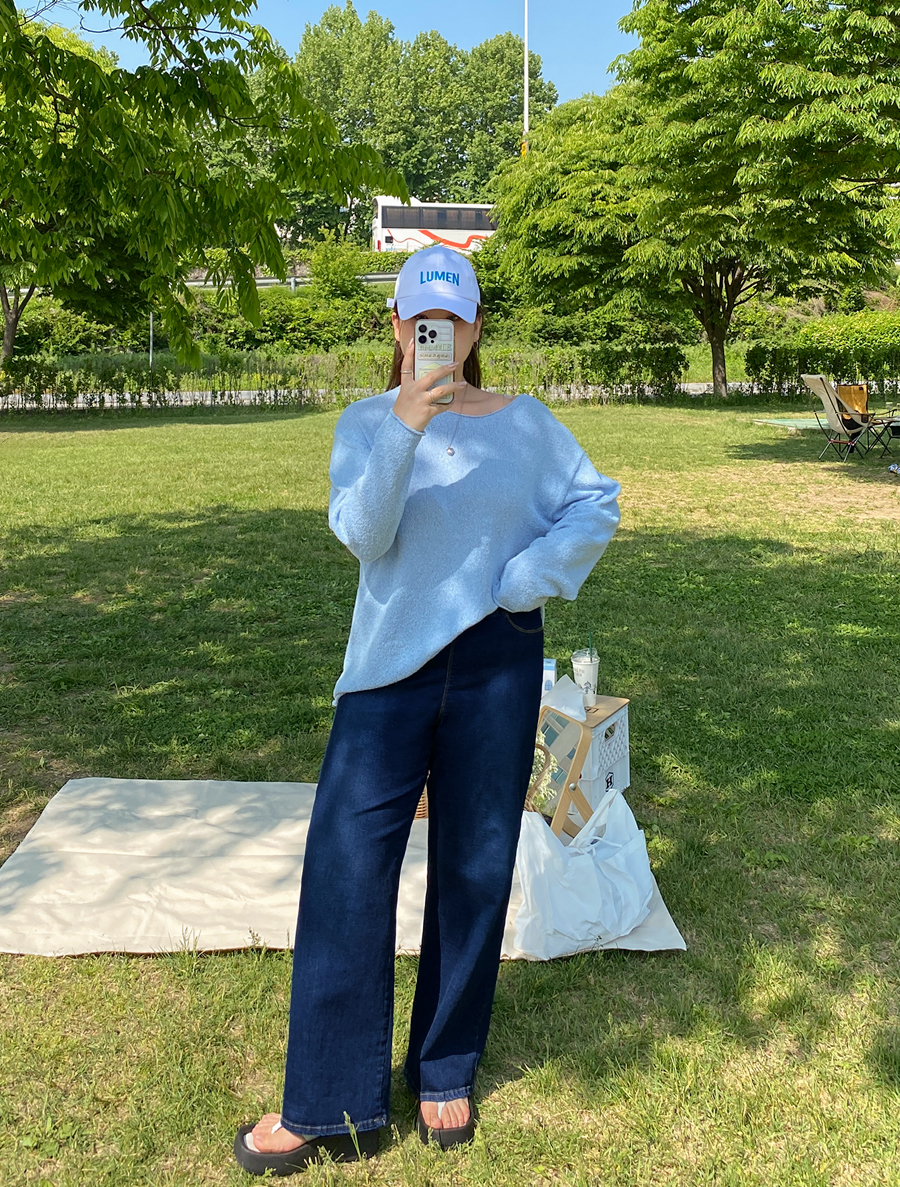 [日常パンツ]アベリンアファームワイドウエストバンドパンツ