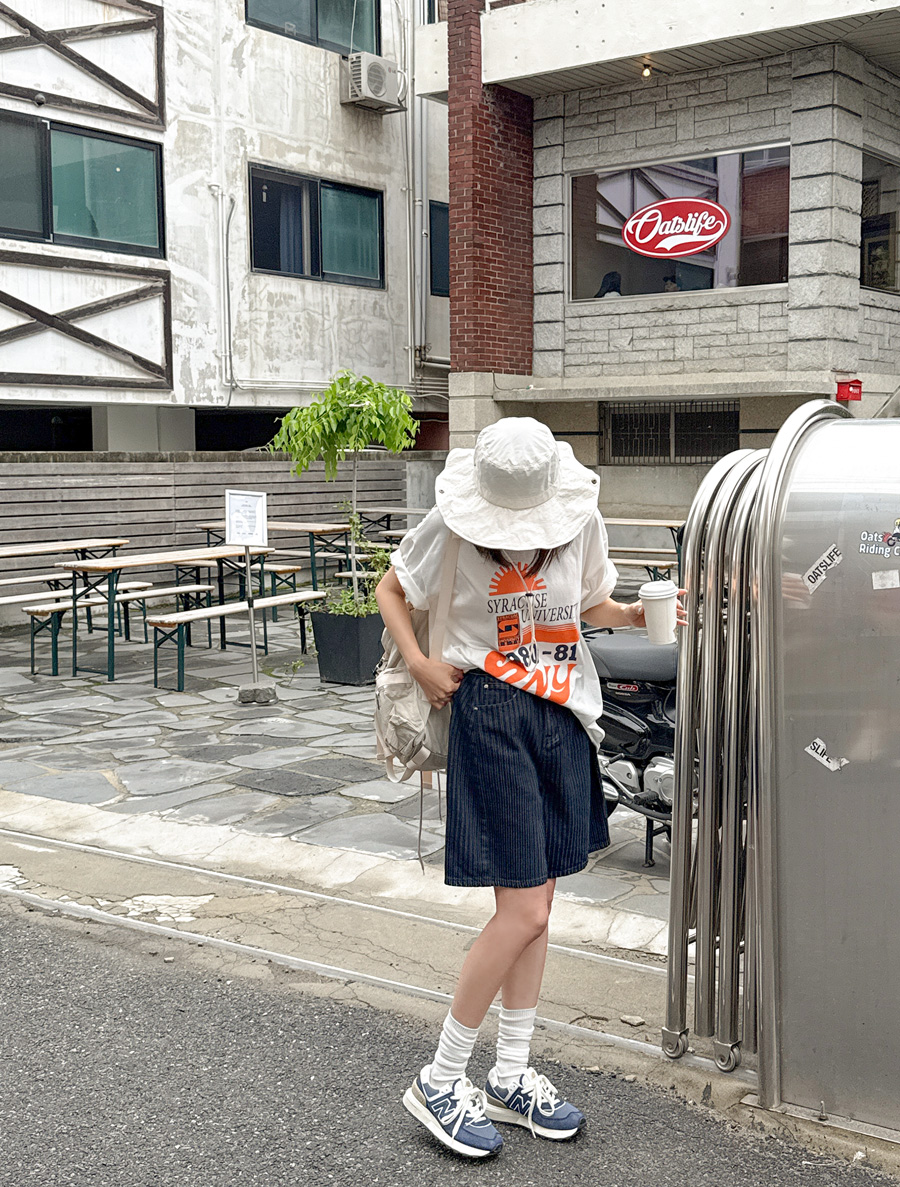 ニデア切開スタイル ５分丈デニムパンツ
