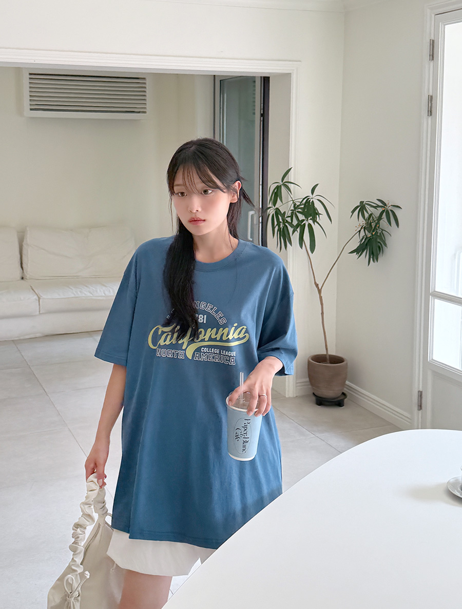 プニンドプリンティング ロングティーシャツ