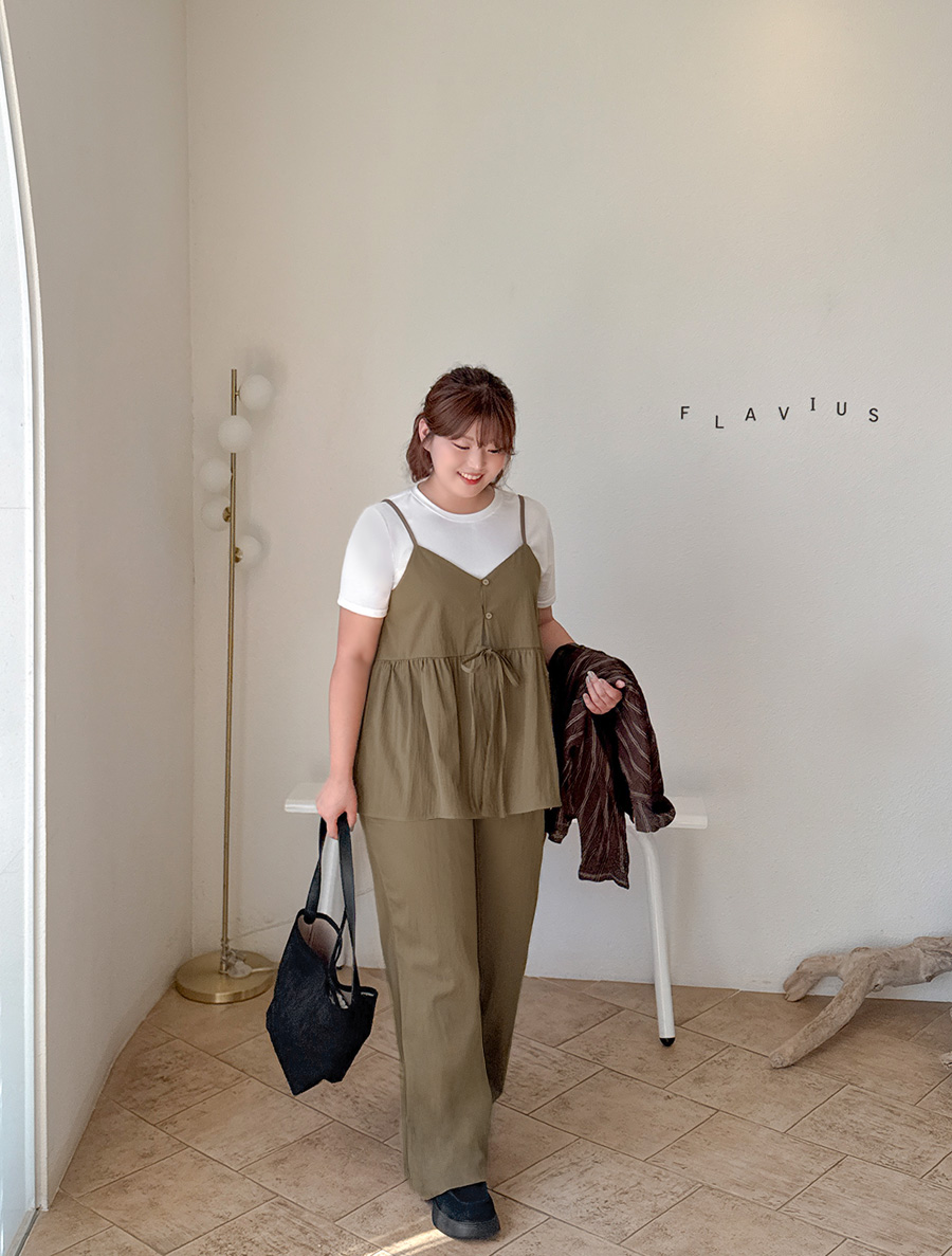 デンミュークナイロンビスティエパンツSET