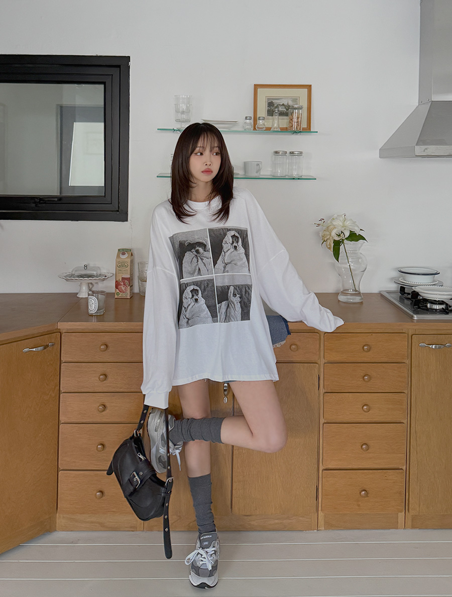 ドペンビープリンティングティーシャツ