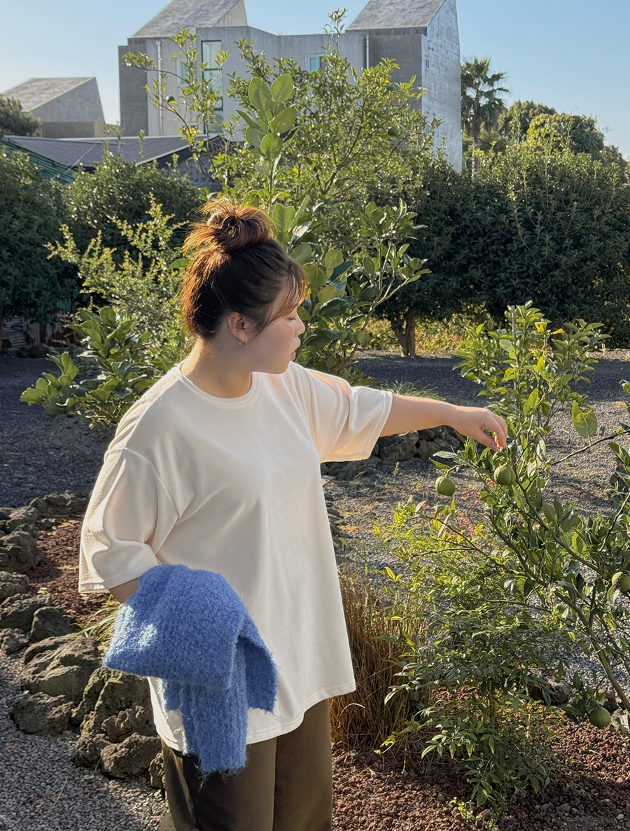 マエントベロアベーシックティーシャツ