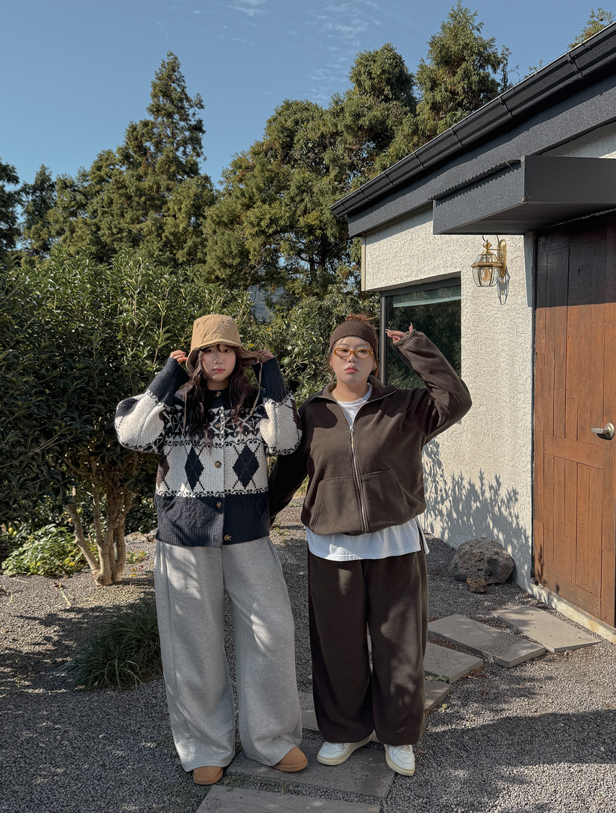 [EVELLET]プリモフリースストリングジップアップ