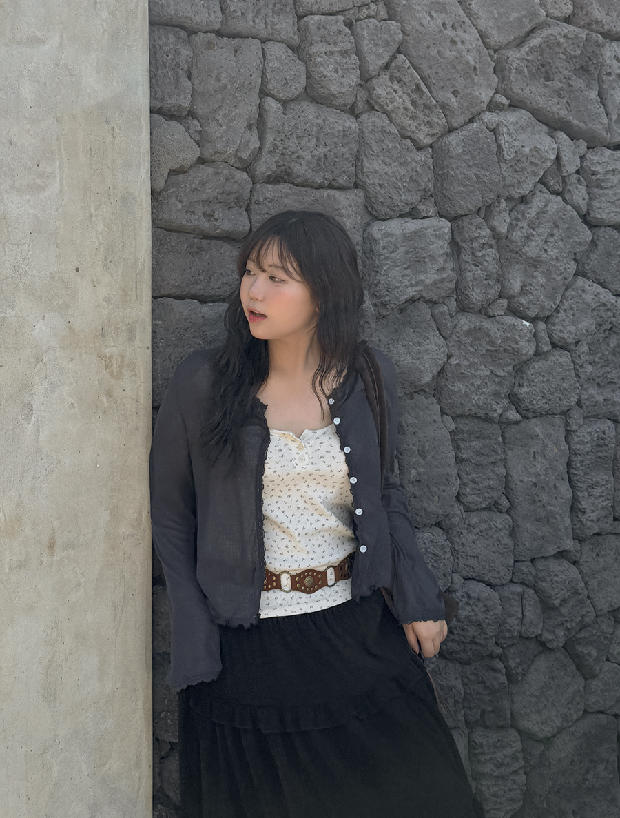 オンニューヘンレースボタンカーディガン