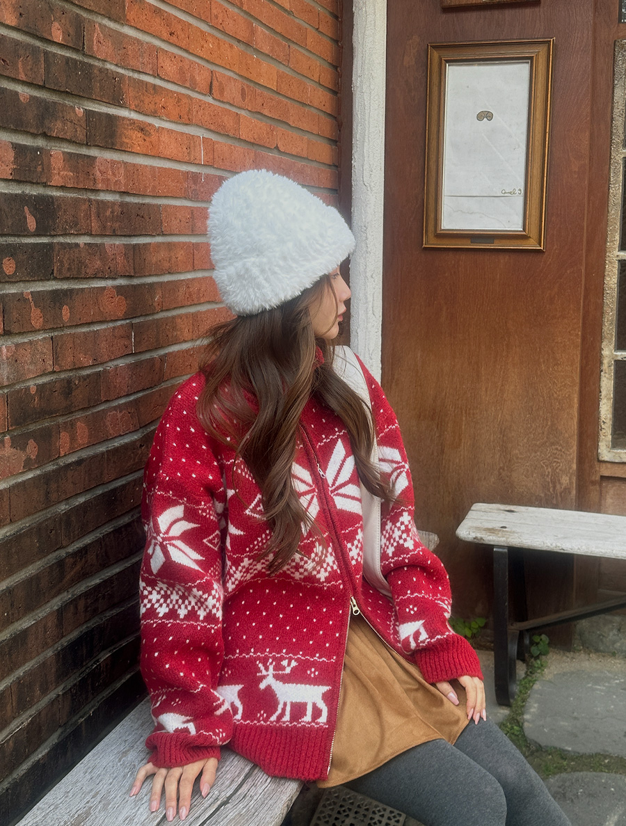 [EVELLET]リヘブノルディックツウェーニットカーディガン