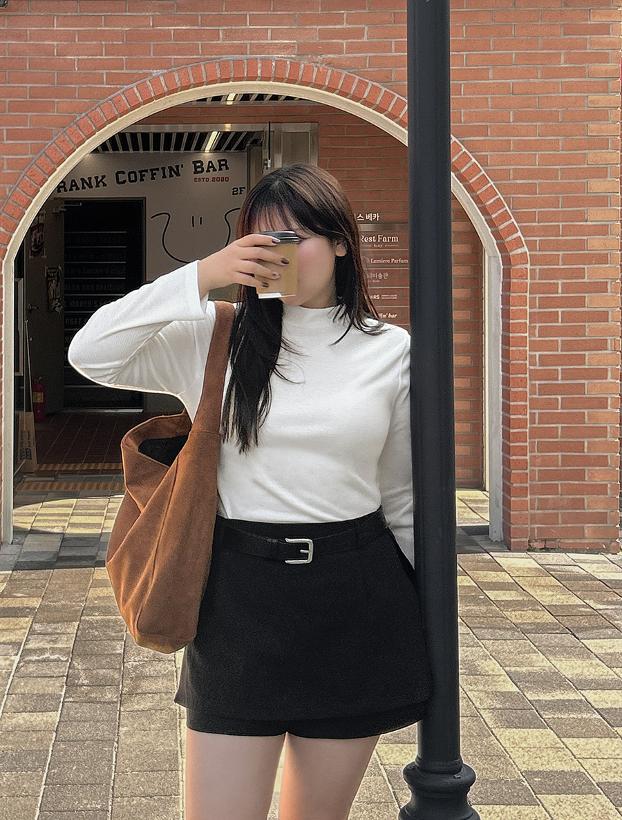 [EVELLET]ルビヘンベーシック起毛半木ティーシャツ