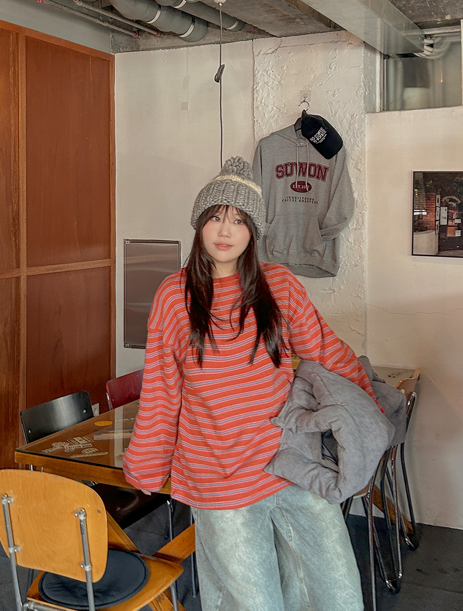 リモンテヤンギモスタイル配色ティーシャツ