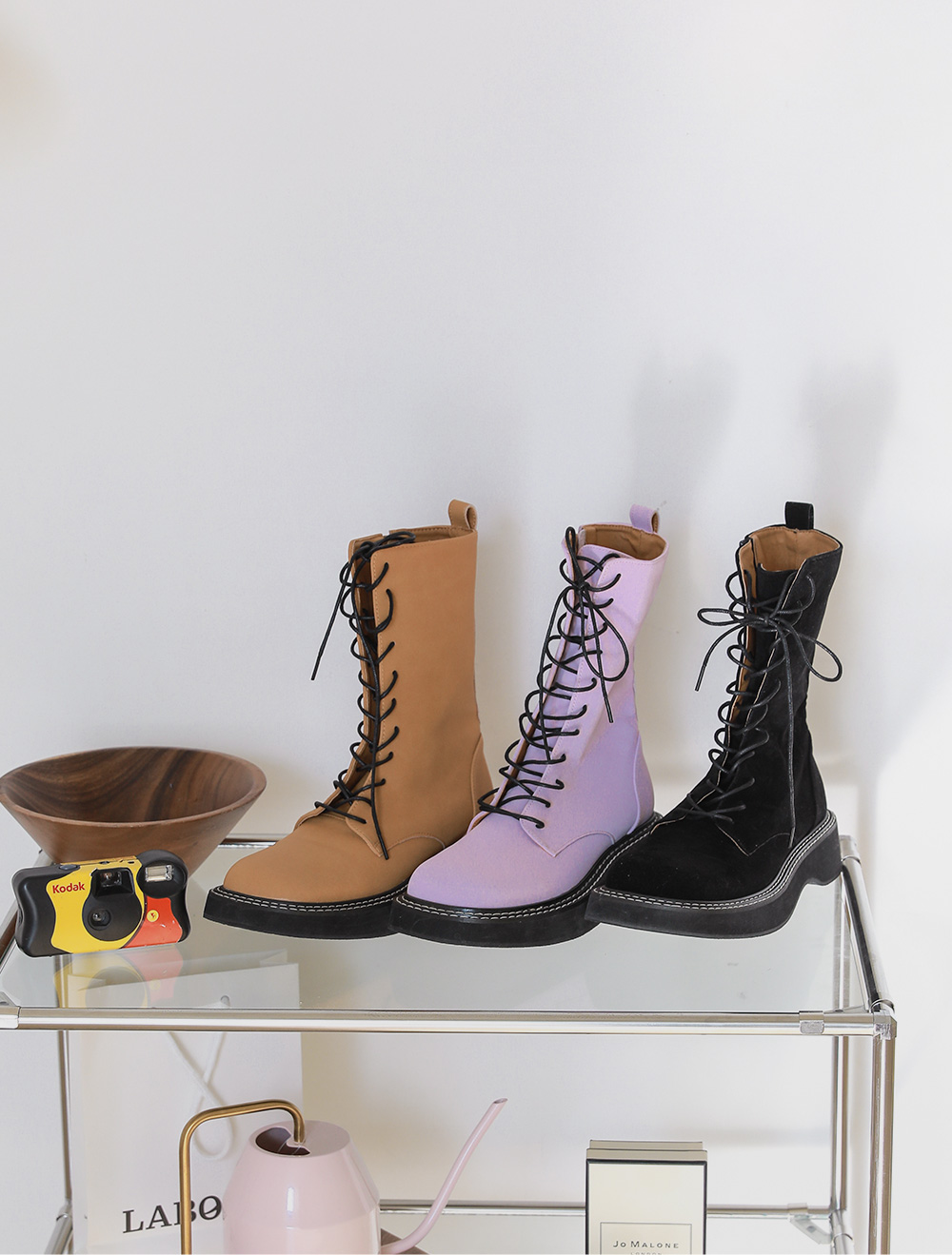 エルマンスエードレースアップウォーカー（4cm）