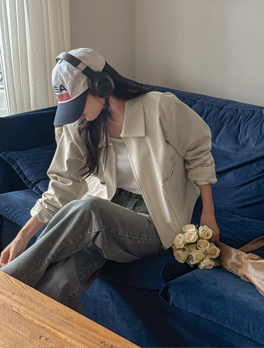 [EVELLET]コエドンコットンジップアップジャケット