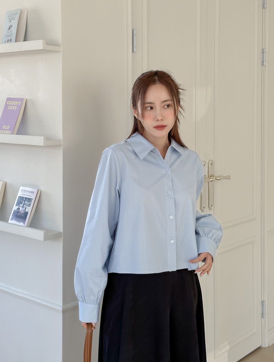 [EVELLET]シャロイバックパックプリッツシャツ