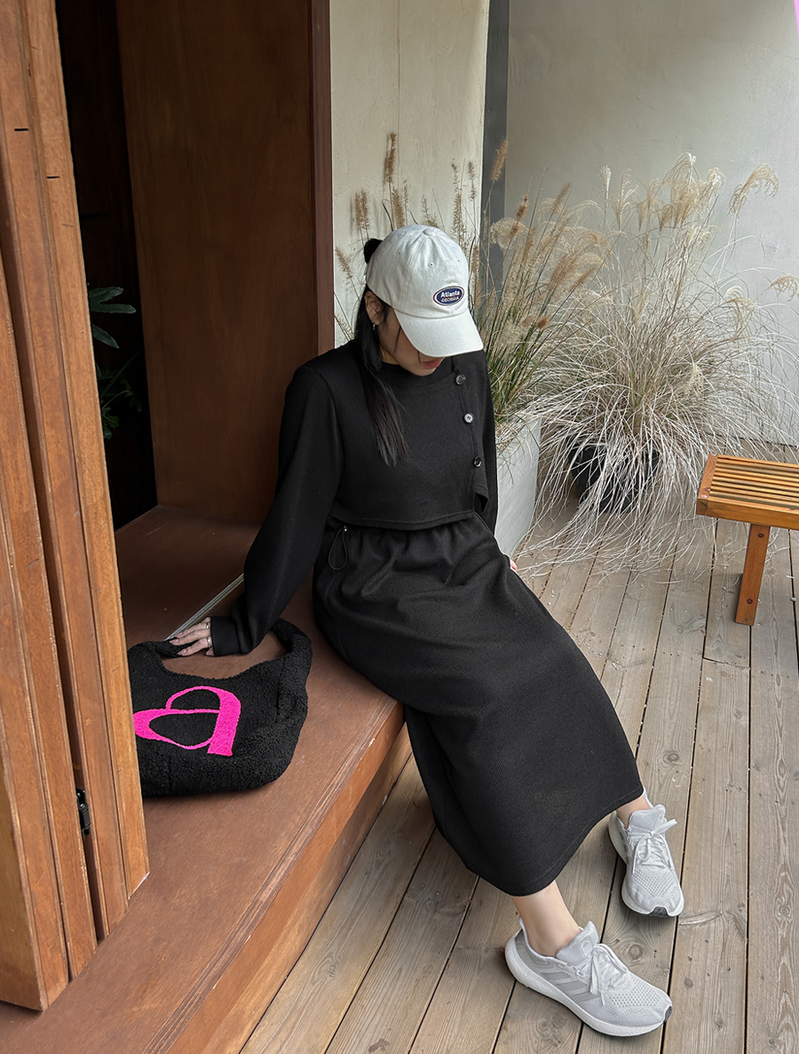 ネンシュアボレロストリングロングワンピース