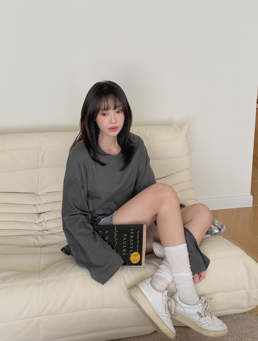 [EVELLET]エンティフベーシックトゥームレイヤードティーシャツ