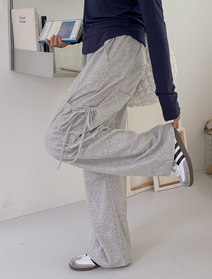 ステルディリボンワイドストリングパンツ