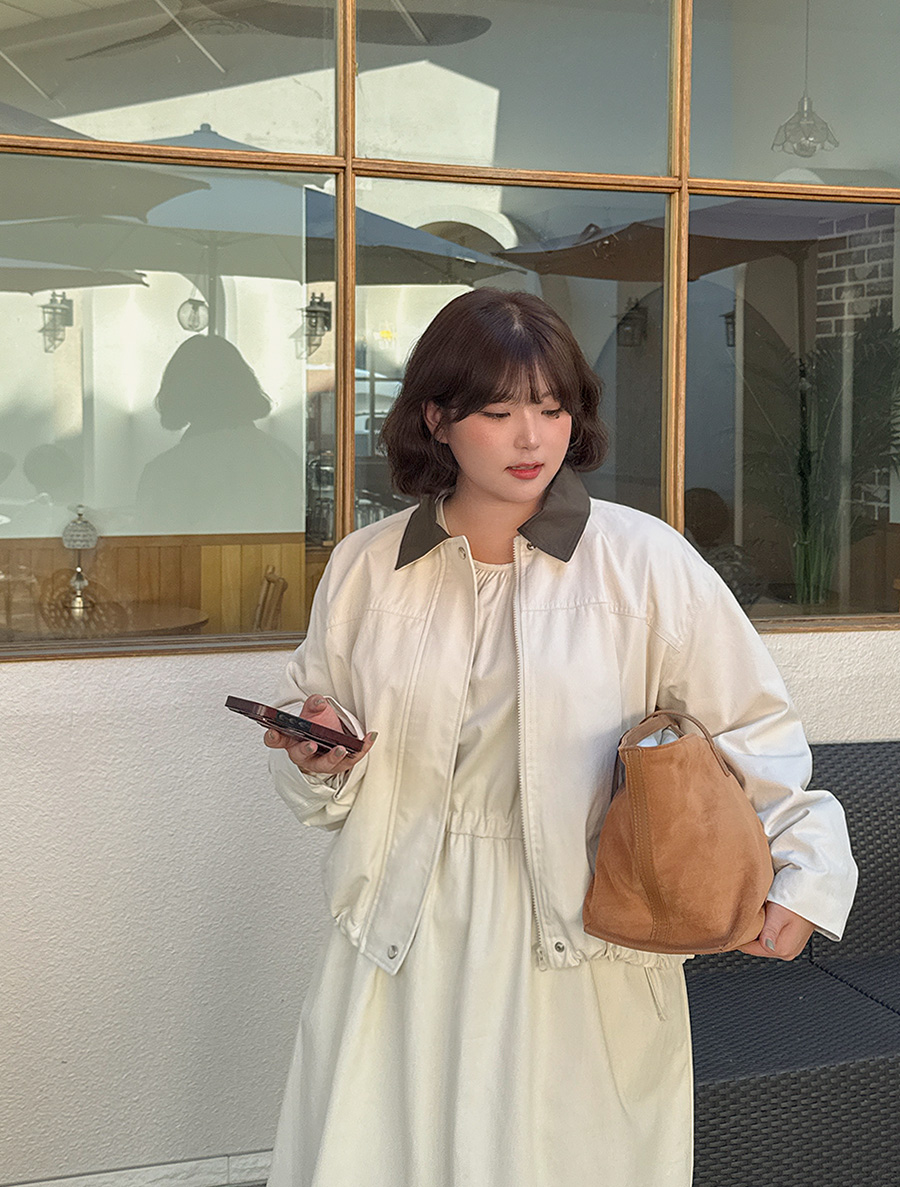 フュエルン配色ストリングコットンジャケット