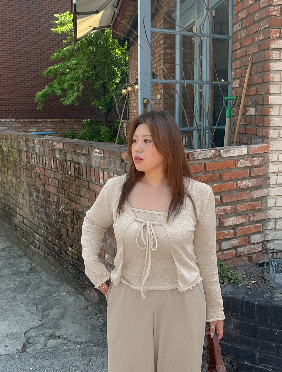 ビレッツシーツル波スリブリスカーディガンSET