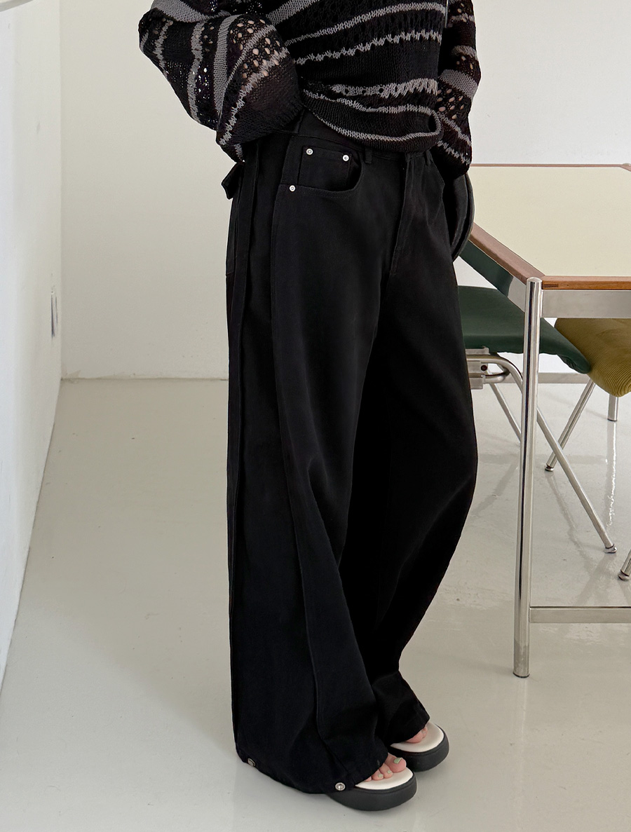 ヘコンド切開ワイドコットンパンツ