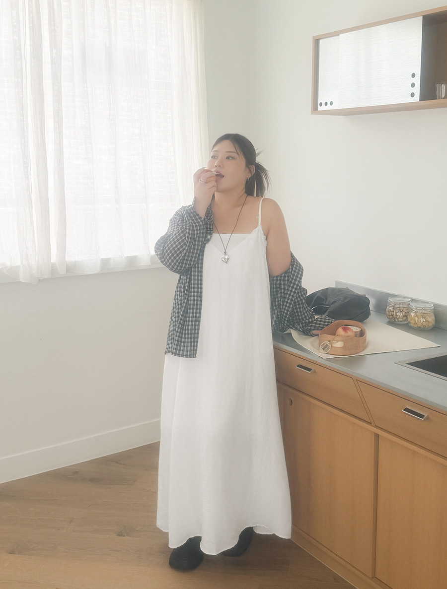 ヘミュエンレースビスティエロングワンピース