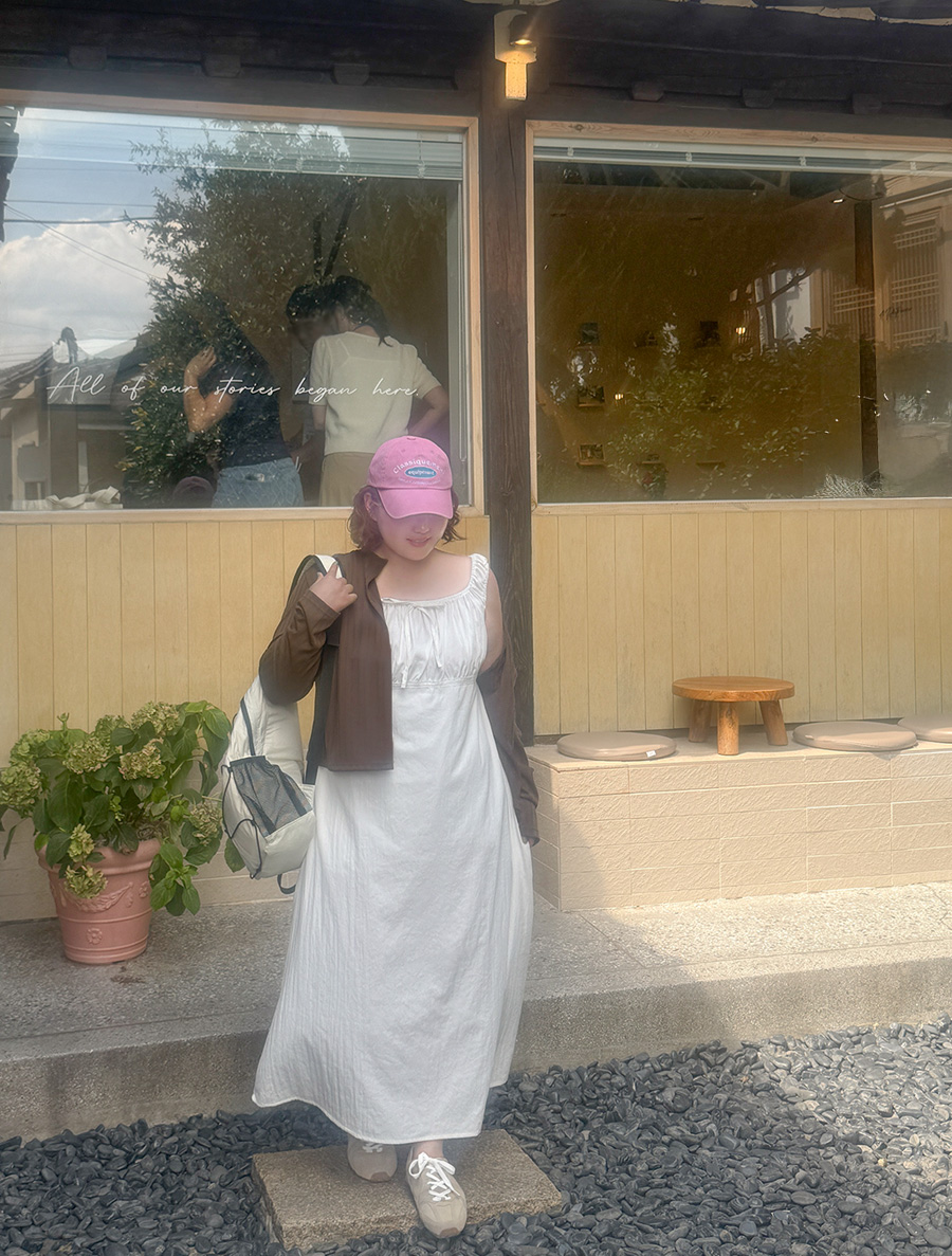 ピコラレースシャーリングスリブリスロングワンピース