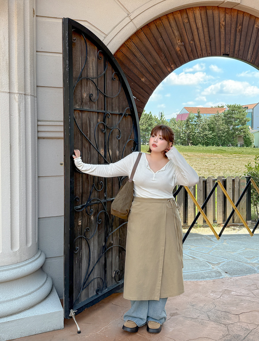 ルチェノコットンラップスカート