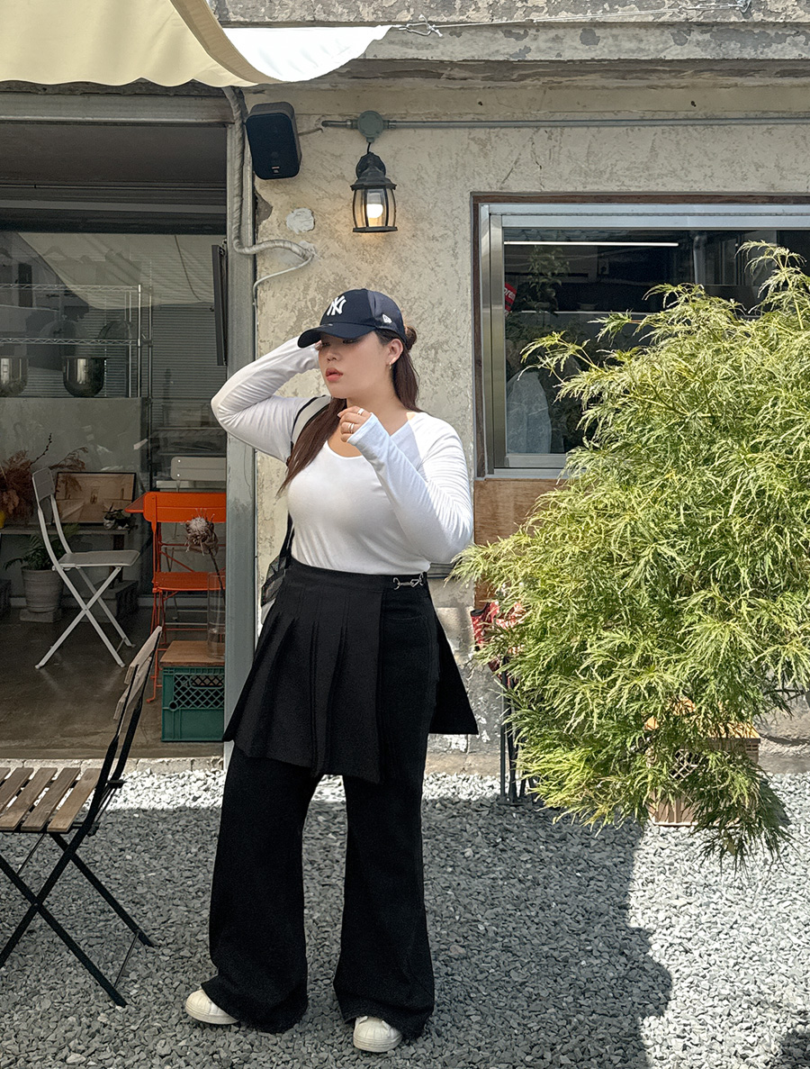 ケンイプ プリッツ レイヤード ラップスカート