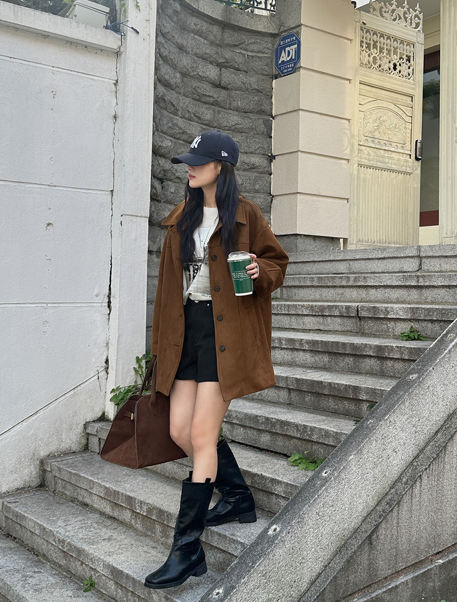 ミューテンビースエードカラーハーフジャケット