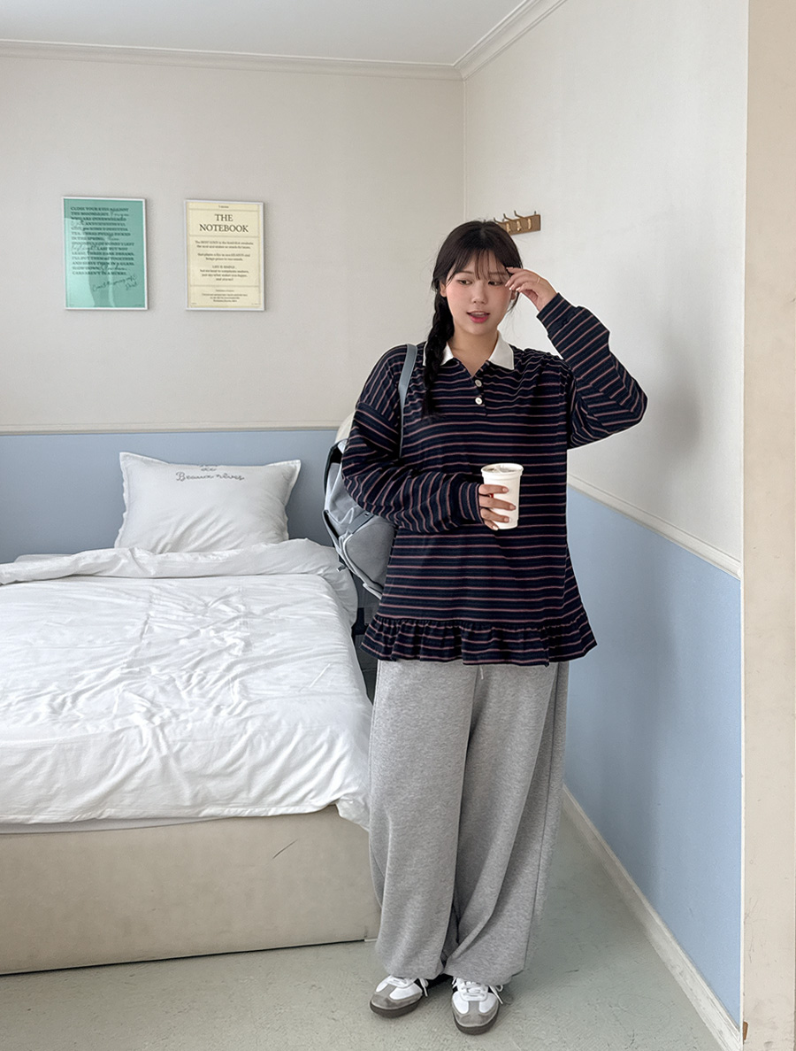 チュアレン配色スタイル カラプリルティーシャツ