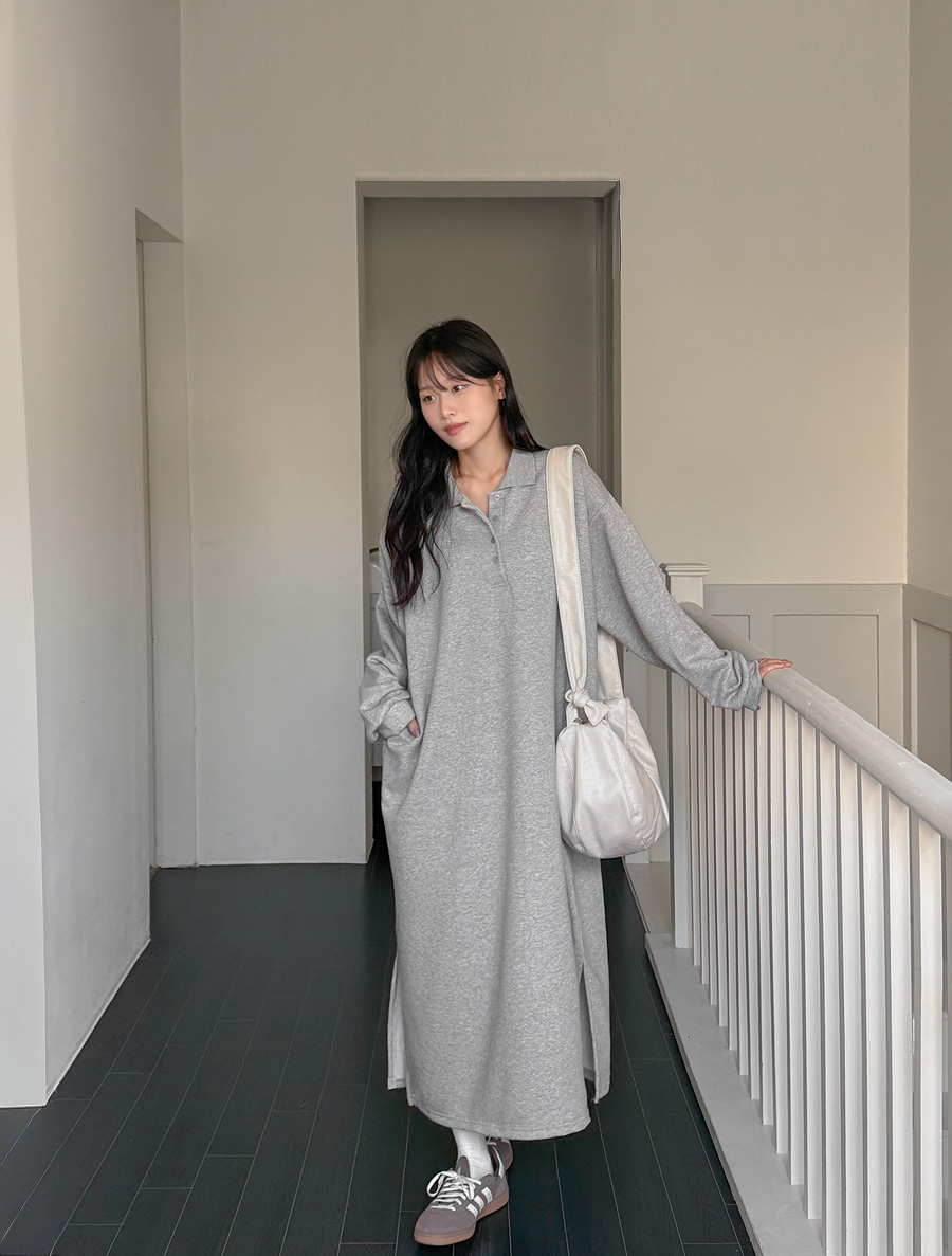 ラフアズリートイムカラーロングワンピース