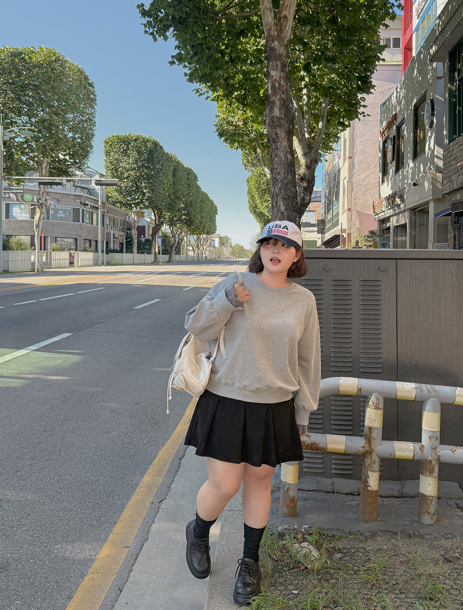 ムエビチェック カフス ツィリ カットソー