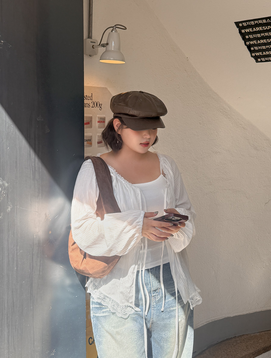 ニデンスレースリボンブラウス