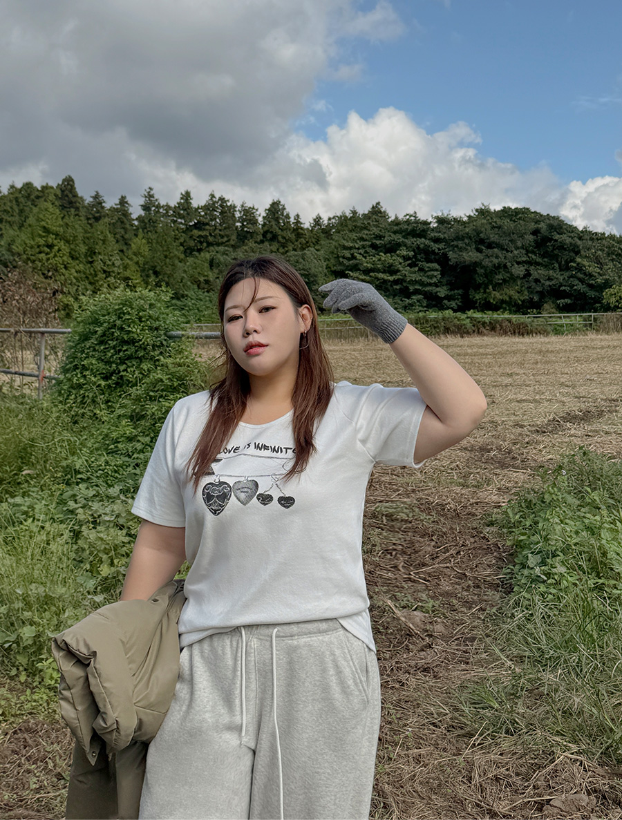 トリフーピッチギモプリンティングティーシャツ