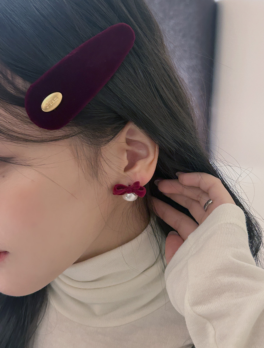 ジェントフスエードペンダントヘアピン