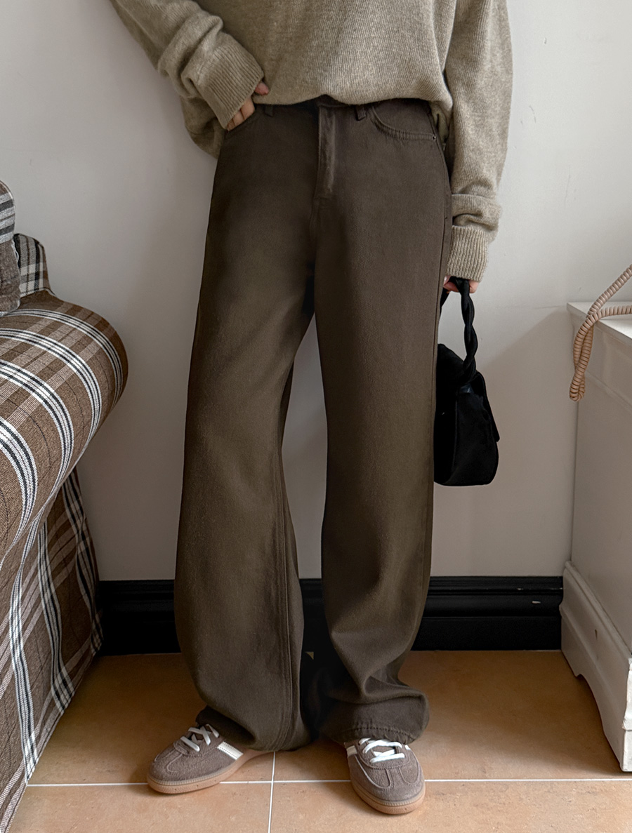 アントレンワイドロングコットンパンツ