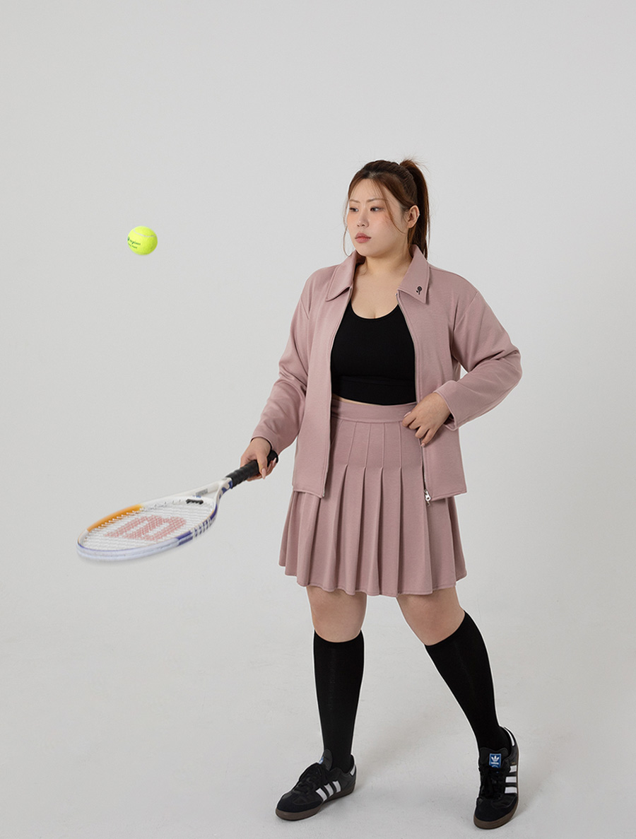 [EVELLET]イロスカラー刺繍ツーウェージップアップ