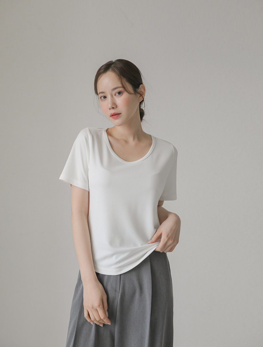 [EVELLET]デュエロプレミアムUネック長さ別ティーシャツ