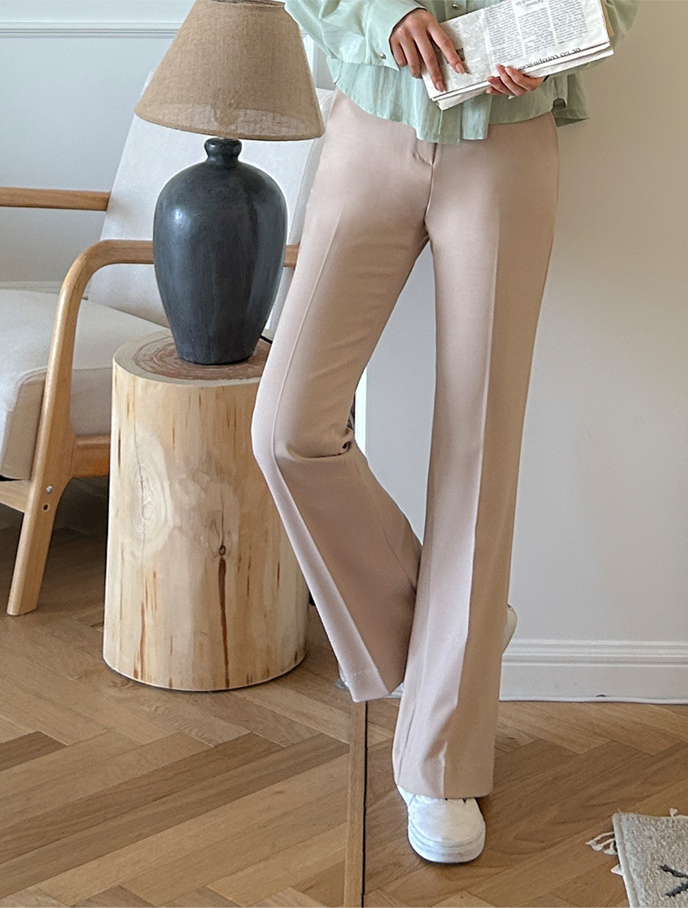 [日常パンツ]ケベティ隠しバンドブーツカットスレックス