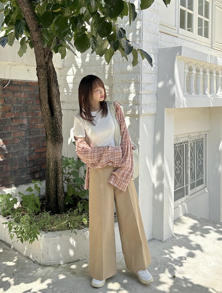 [EVELLET]ロシュチンワイドコットンパンツ