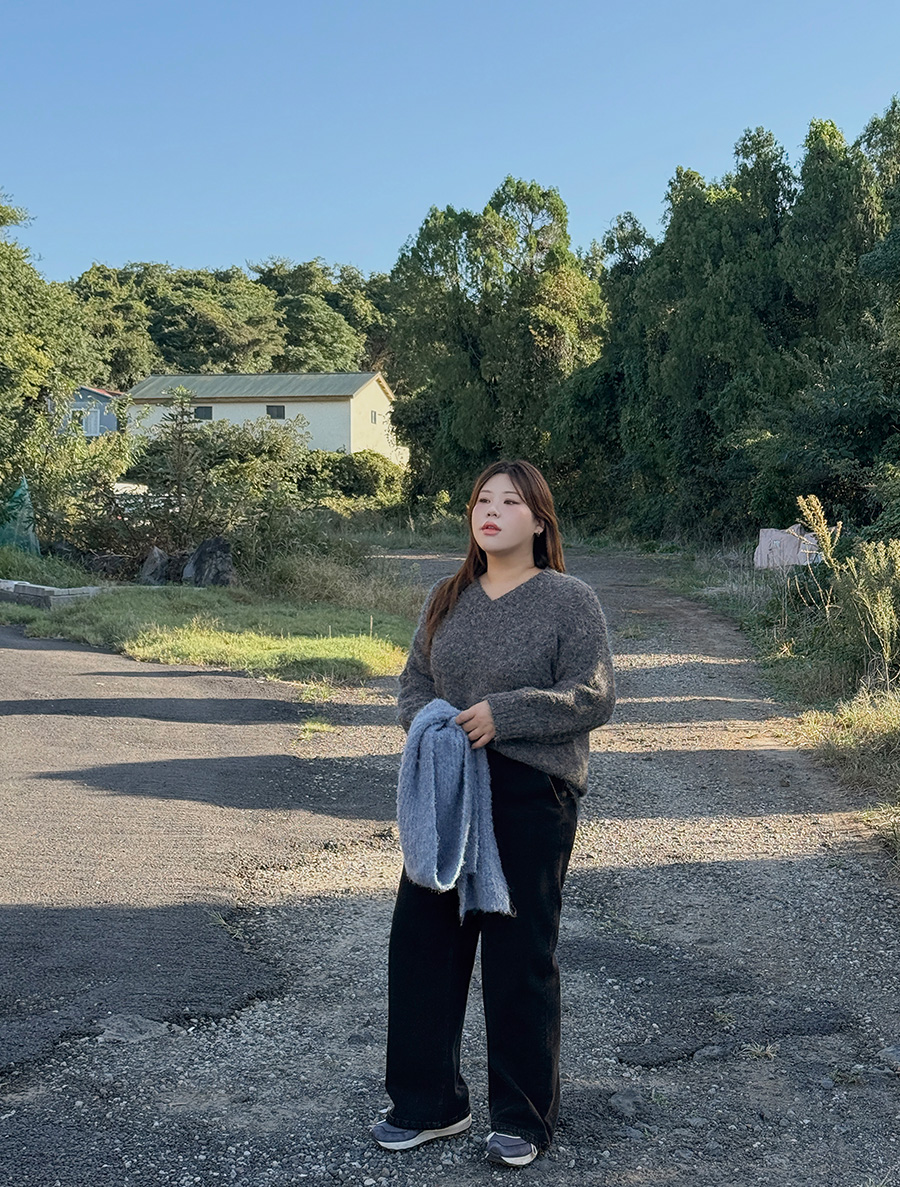 [日常パンツ]デルユナ起毛ストレートデニムパンツ