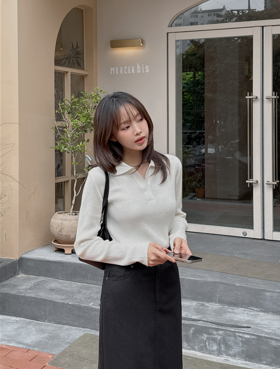 [EVELLET]ジェニアベーシックカラーゴルジニット