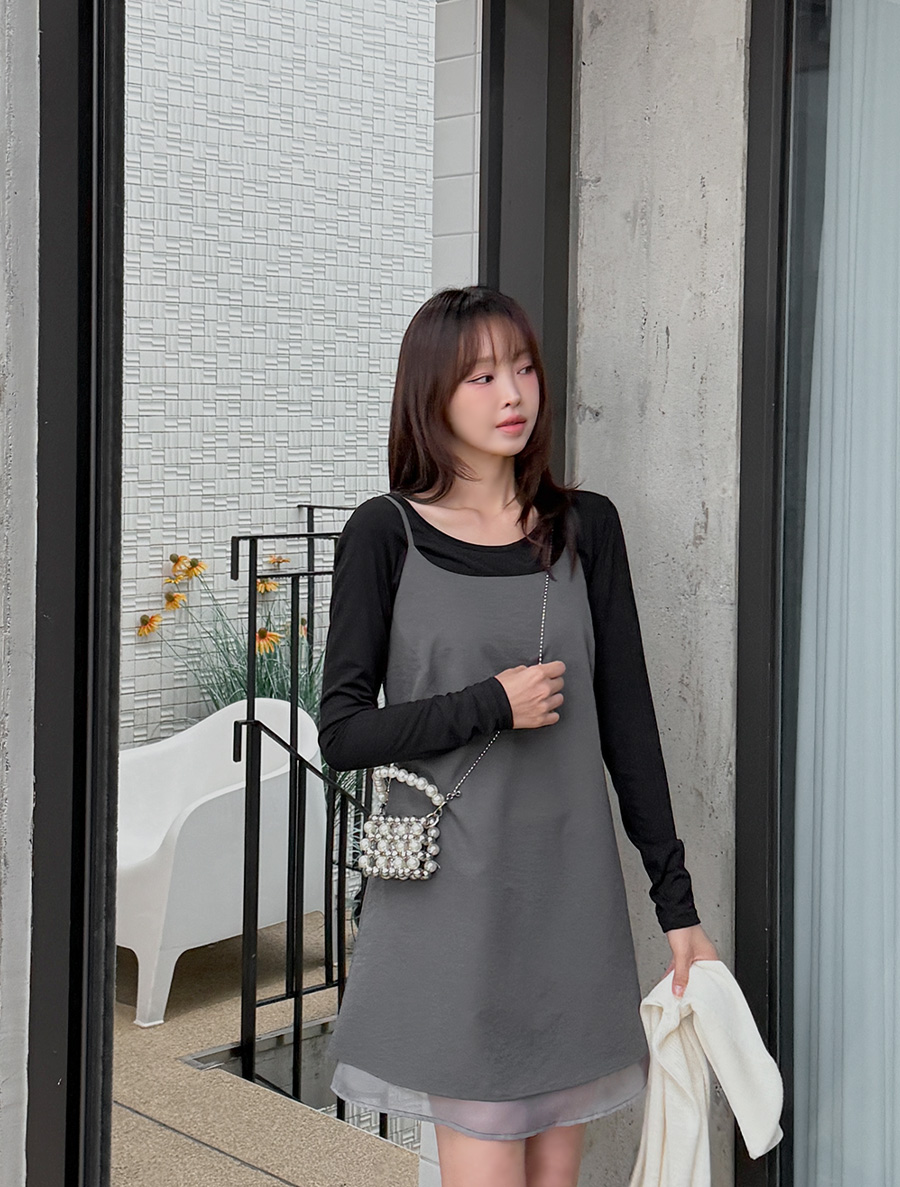 [EVELLET]メイチン長さ別レイヤードヴィスティエワンピース