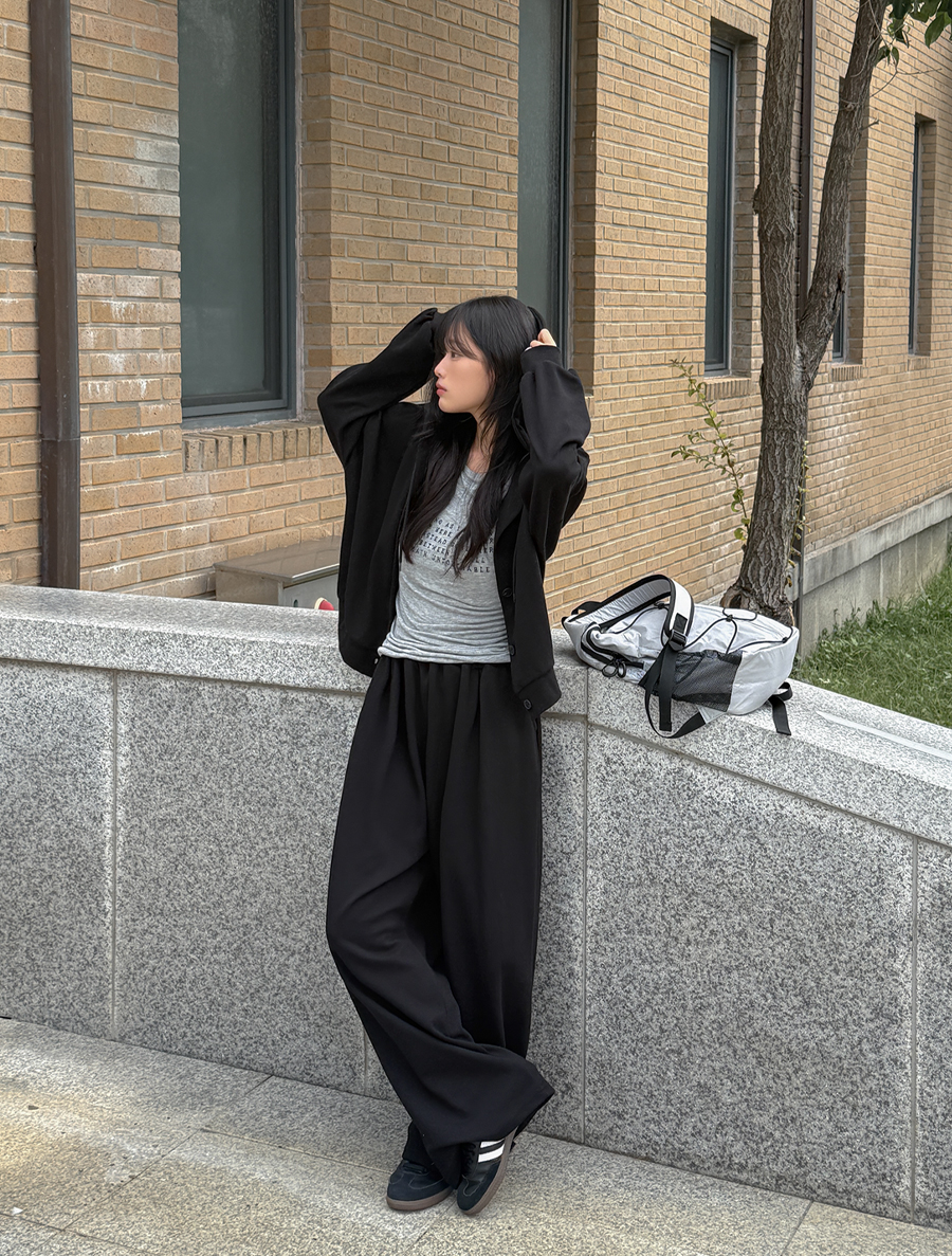 [EVELLET]シュエブルーズフィットフードパンツトレーニングセット