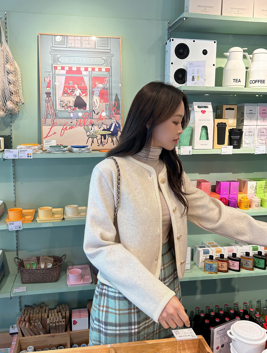 [EVELLET]ルメリーウールカラー無しジャケット