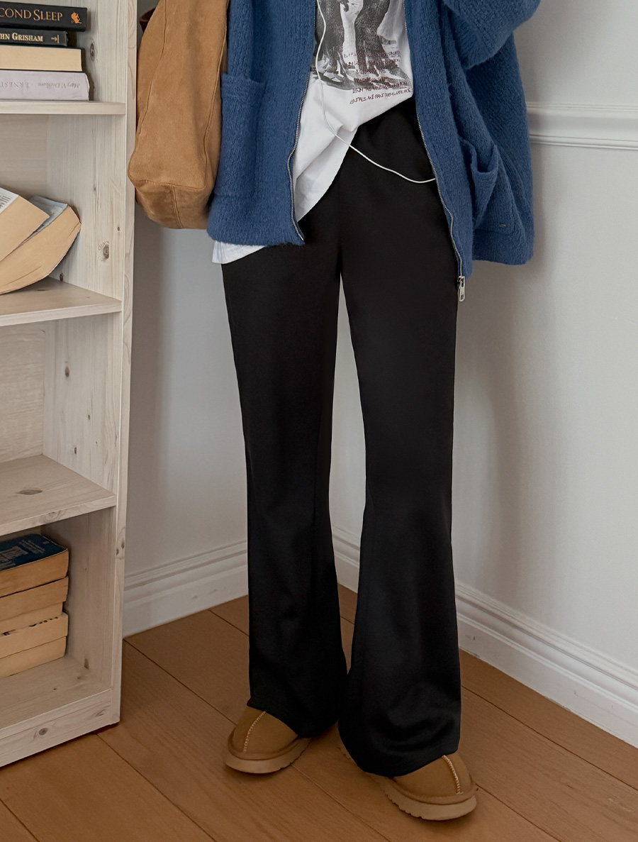 [EVELLET]モティーニ起毛2ver。 ウエストバンドパンツ